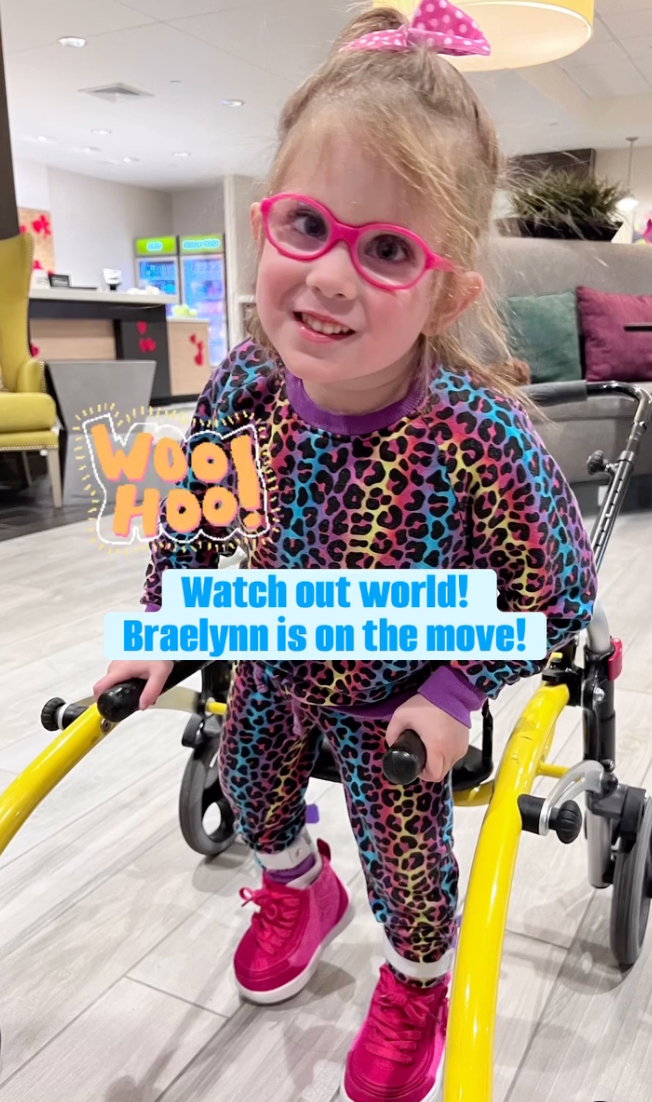 Braelynn’s Big Steps: Gaining Independence with a New Walker