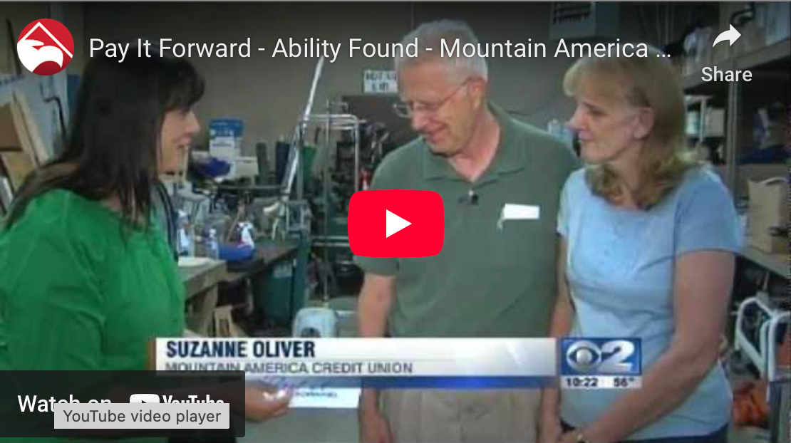 Pay It Forward - Ability Found - Mountain America Credit Union